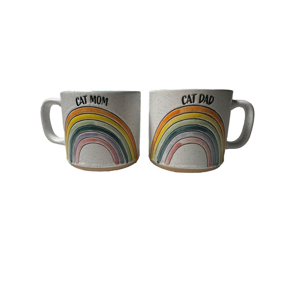 Spectrum Designz CAT‎ Mom And DAD Rainbow Stoneware Coffee Mug
